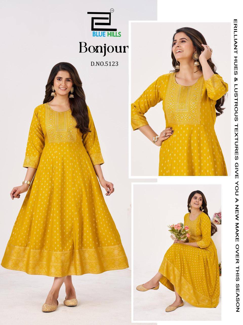 Blue hills bonjour Kurti wholesale market rate